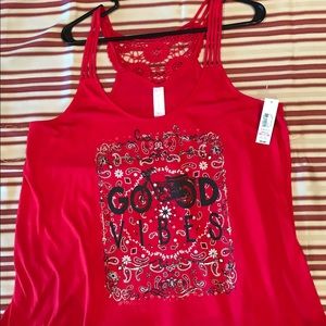 Crochet strappy tank